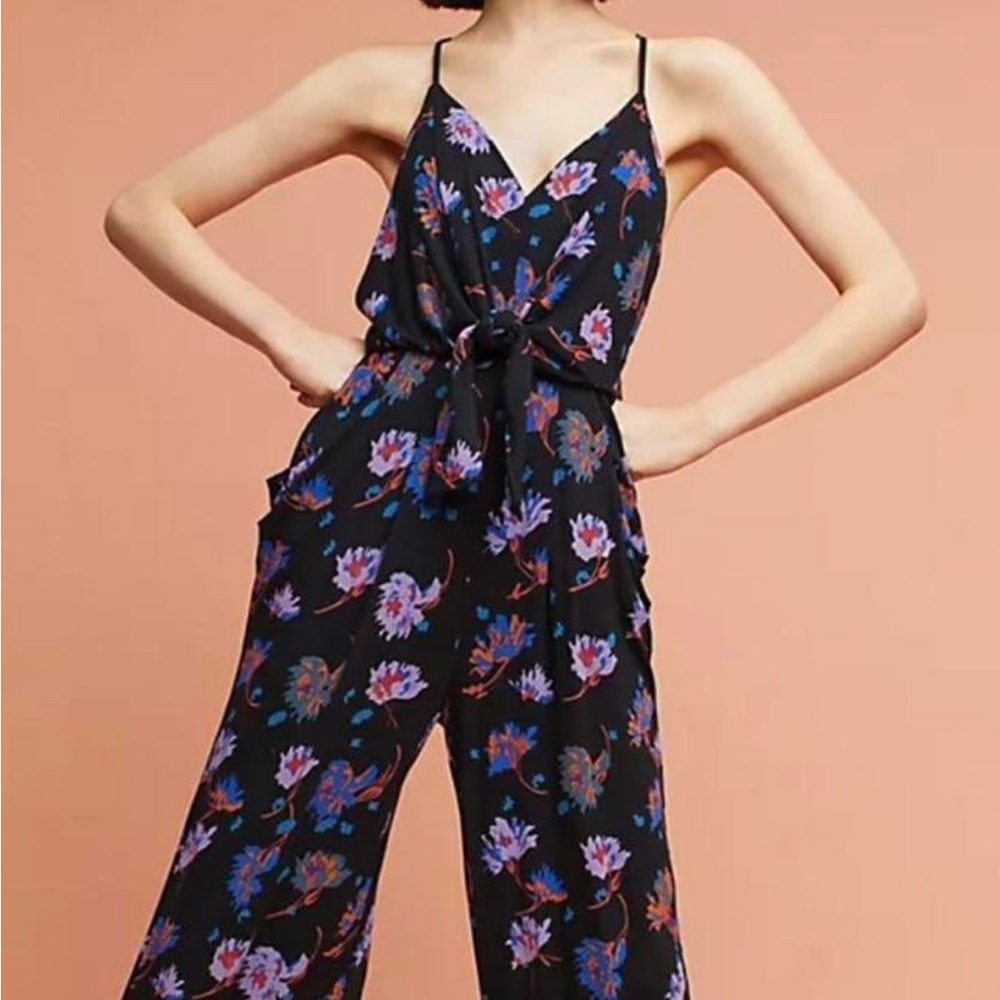 Anthropologie Willa tie waist jumpsuit
